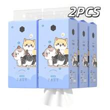 Giấy vệ sinh treo tường 1000 tờ/gói, giấy tissue dày dặn làm từ bột gỗ nguyên chất, giấy vệ sinh gia dụng, khăn giấy nhà bếp và giấy vệ sinh. - 2PCS kiểu 2 - Xem 7