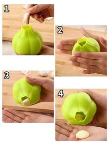 1 pieza Pelador de ajo de silicona creativo para la cocina, pelador de ajo suave, sencillo y práctico utensilio de cocina, utensilios de cocina para exteriores - A - Ver 2