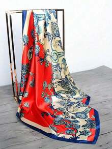 1pc Casual Bandana Scarf With Paisley Printing - S49378 - 粉紅色 - 查看 10