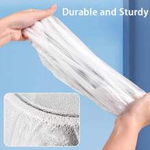50pcs Super Thick Disposable Dust Cover, Durable Waterproof PP Plastic With Elastic Edge, Appliance Cover | Elastic Edge Cover | Durable Dust Cover - Solid Color - View 8