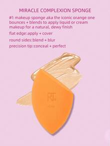 Real Techniques限量版迷你假日化妆刷+海绵套装，化妆刷和美妆海绵套装，适用于粉底、散粉和眼影，旅行化妆工具，4件套礼盒装 - 玫紅色 - 查看 7