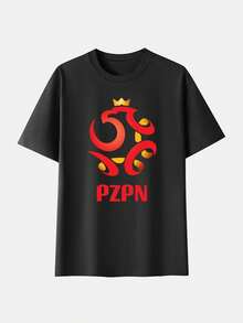 Poland World Cup 2026 Soccer Camiseta De Verano Para Hombre, Manga Corta, Algodón Puro, Cuello Redondo, Varios Tamaños Disponibles - azul real - Ver 2