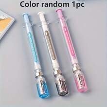 1/3pcs Creative Vaccine Signature Neutral Pens, Random Color Delivery. School Supplies, Back To School Season - A - View 7