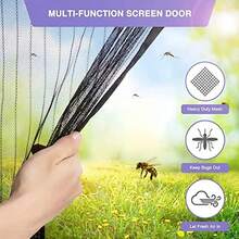 1pc Magnetic Screen Door, Breathable Mosquito Net, Self-Closing Magnetic Mesh Curtain, Allows Fresh Air While Keeping Insects Out, Suitable For Bedroom, Kitchen, Living Room, Dining Room, Balcony, Pet Friendly - Magnetic Snap Door Curtain - View 8