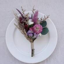 1pc Mixed Artificial Mini Flower Bouquet, Handmade Bohemian Style Artificial Flowers, Durable Artificial Small Flower Bouquet, For Home Tabletop Decor, Bridal Shower Gifts, Gift Wrapping, DIY Crafts, Wedding Decoration - Multicolor - View 17