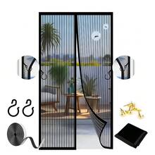 Rèm cửa lưới nam châm dày có tấm tự đóng kín - Không cần khoan, phù hợp để chống côn trùng, lưới chống rách, đóng mở nam châm cho cửa trượt, thú cưng, lắp ráp dễ dàng - Rèm cửa lưới nam châm - Màu đen, lắp đặt dễ dàng, nam châm mạnh, sợi thủy tinh thoáng khí bền, đã thử nghiệm với thú cưng, ra vào rảnh tay, đóng mở nam châm chống côn trùng, phù hợp cho phòng ngủ, nhà bếp, phòng khách, phòng ăn và ban công - đen - Xem 3
