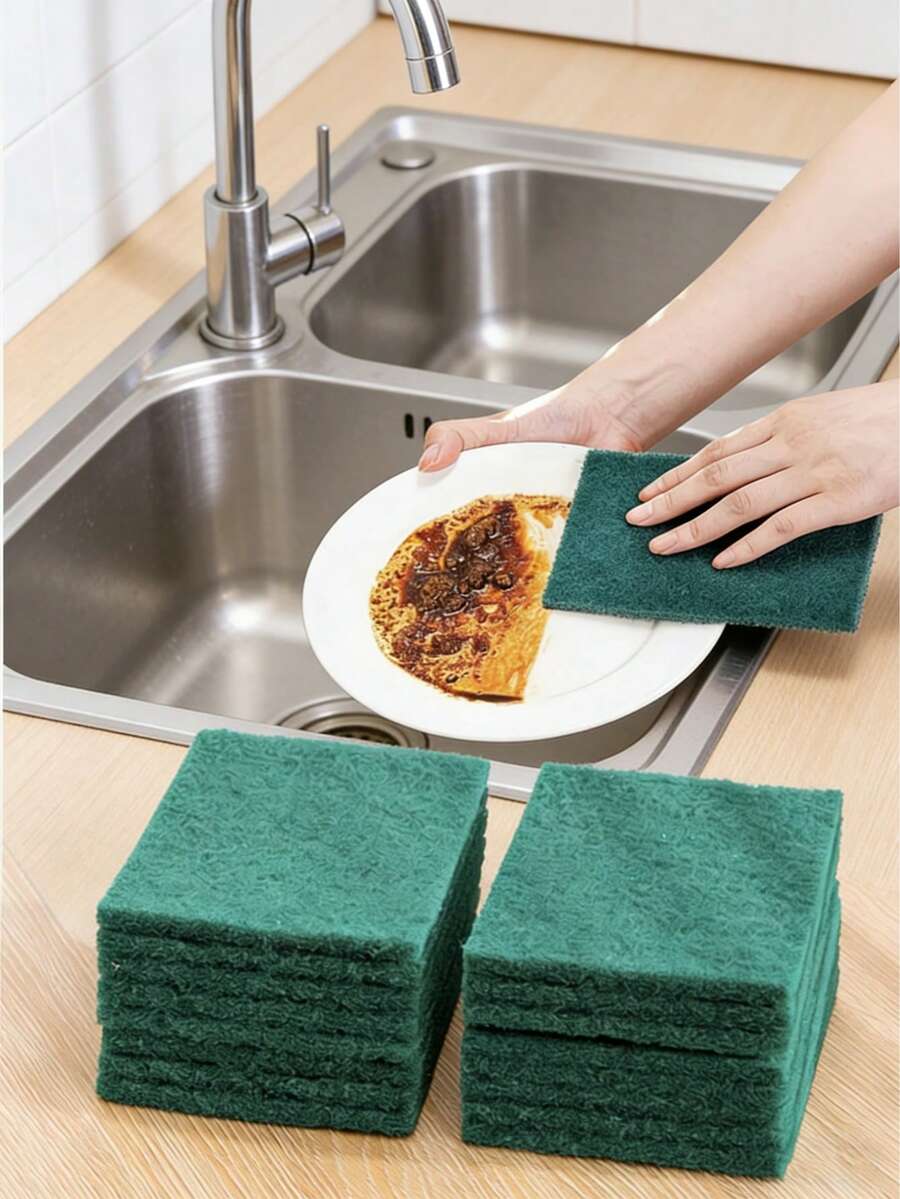 1/5/10 piezas Esponjas de lavado de platos engrosadas, Esponjas de limpieza multiusos, Quitamanchas adecuado para platos, ollas, muebles, baño, bañera, fregadero, piso, pared, Artículos de limpieza, Herramientas del hogar, Adecuado para escuela, cocina, baño, hogar