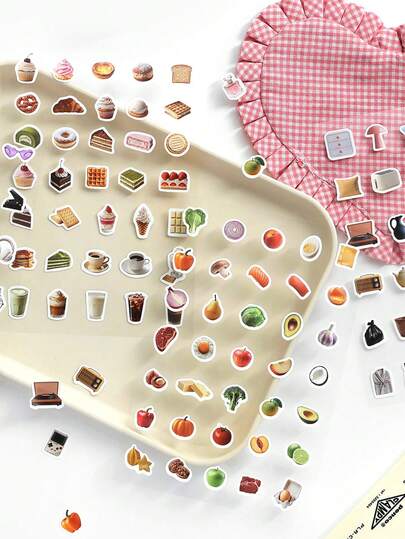 1 Sheet Synthetic Paper Stickers, Minimalist INS Style, Suitable For Gifts, Office, Home, Marking, Labeling, Classroom, Entertainment Toys, Student Journals, Creative Retro Decoration DIY Materials