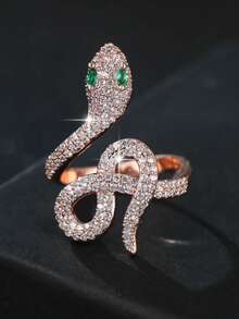 1 pieza Anillo abierto elegante y de moda, adecuado para uso diario, fiestas y ocasiones sociales - anillo - Ver 4