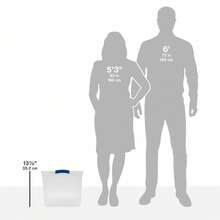 (4 Pack)  Large Latching Storage Bin, 66 Quart Clear Plastic Storage Container With Latch Lid, Blue - Màu xanh lam - Xem 9