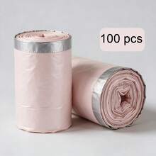 50pcs Small Trash Bags With Drawstring, 4 Gallon Thick Small Trash Can Liners, Odorless/Deodorizing, Multi-Purpose, Suitable For Kitchen, Bathroom, Bedroom, Home, Office Garbage Bin - Multicolor - View 10
