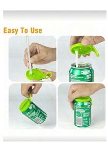1pc Reusable Silicone Straw Lid, Creative New Straw Drink Can Cover, Suitable For Soda, Beverage, Juice, Sparkling Water Cans (Please Install Step-By-Step To Prevent Straw Detachment), Essential For Summer, Suitable For Outdoor Camping And Vacation, As Well As Family Gatherings For Children And Adults, Ensure Clean And Hygienic Drinking Of And Carbonated Drinks, Reduce Splashing. Cup Accessories, Back To School Supplies, Mother's Day Gift - Multicolor - View 7