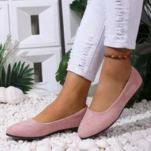 Elegant Solid Color Shoes, Suitable For Office Wear All Seasons - Pink - View 4