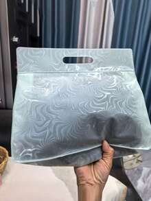 1/2/4pcs Reusable Transparent Waterproof Swimming Storage Bag, With Handle, Thick PVC, Dry & Wet Separation Storage Bag, High Transparency, Sealed Waterproof Zipper Design, All-Round Waterproof And Moisture-Proof, Protect Swimming Gear, Clothes, Cosmetics - Multicolor - View 4