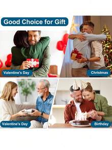 领带夹，领带针，男士父亲节银色领带夹套装，金属扣，商务专业时尚设计 - 彩色 - 查看 5