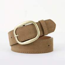 1pc Maillard Faux Leather Y2K Belt, Waist Cinching Design To Pair With Jeans, Elegant Waist Belt For Women - Suede Belt - View 8