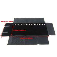 YRUID 20 túi đựng dây chuyền, túi đựng trang sức bằng nylon dạng cuộn, hộp trưng bày vòng tay bằng nhung, túi đựng trang sức dùng trong kinh doanh. - màu đen - Xem 9
