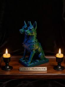 Tượng chó ba đầu Cerberus phong cách Gothic mới, tượng nhỏ màu đen hoặc trắng, trang trí bàn làm việc, bảng điều khiển ô tô, Halloween, điểm nhấn trang trí nhà theo phong cách Gothic, màu ngẫu nhiên, quà tặng ngày lễ. - 1PC - Xem 7