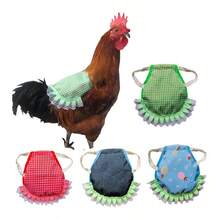 1件装鸡用防啄毛围裙，宠物鸡服装，母鸡背部保护套，防止鸡打架和啄毛 - 母雞圍裙 - 查看 1
