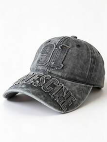 1 Pc Unisex Fashionable 91 Embroidered Washed Baseball Cap - Breathable, Adjustable Retro Baseball Cap - Unisex Casual Sun Hat, Perfect For Outdoor Activities, Travel, And Running (Available In Multiple Colors) - Retro - View 3
