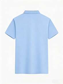 3 pièces/set Chemises polo d'été polyvalentes et à la mode pour hommes, hauts à manches courtes respirants et confortables, chemises polo décontractées et professionnelles, t-shirts de sport extérieur absorbant l'humidité - Multicolore - Voir 4