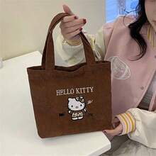 SANRIO 女款大容量托特包/單肩包/旅行包，可愛大容量多功能通勤包，適合旅行、上學、工作、外出，便攜時尚，度假與健身完美選擇，海灘、郵輪度假必備海灘包 - 彩色 - 查看 9