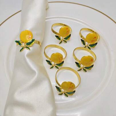 Vòng giữ khăn ăn hình quả chanh bán sỉ cho tiệc kiểu Hawaii