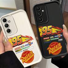 MINISO Disney Cars Lightning McQueen 95 Rust-Eze TPU Phone Case, Racing Theme Cover For Samsung S26 Ultra/S26 Edge/S26 Plus/S26/S25 Ultra/S25 Plus/S25/S25FE/S25Edge/S24Ultra/S24Plus/S24/S24FE/S23FE/S23Ultra/S23Plus/S23/S22Ultra/S22Plus/S22/S21Ultra/S21Plus/S21/A15/A16/A17//A23/A24/A25/A26/A33/A34/A35/A36/A52/A53/A54/A55/A56/A71/A72/A73/Stocking Stuffers The Girlfriend - White - View 4
