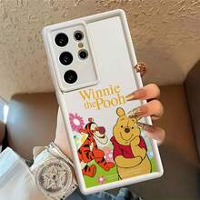 MINISO Disney Winnie The Pooh Phone Case, For Samsung S26 Ultra/S26 Edge/S26 Plus/S26/S25 Ultra/S25 Plus/S25/S25FE/S25Edge/S24Ultra/S24Plus/S24/S24FE/S23FE/S23Ultra/S23Plus/S23/S22Ultra/S22Plus/S22/S21Ultra/S21Plus/S21/A15/A16/A17//A23/A24/A25/A26/A33/A34/A35/A36/A52/A53/A54/A55/A56/A71/A72/A73/Stocking Stuffers The Girlfriend - White - View 1