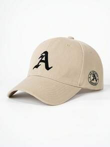 1 pièce Casquette snapback en fausse fourrure avec lettre LA brodée, chapeau décontracté ajustable avec protection solaire pour l'extérieur, convient pour le printemps, l'automne, les voyages, la plage, le style Y2K pour les jeunes, l'été, les vacances, les festivals - casquette de baseball - Voir 24