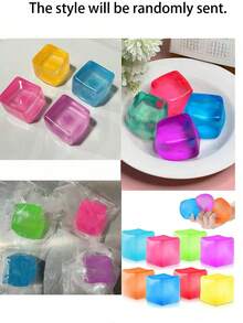 Đồ chơi cảm giác - Giảm căng thẳng và vui nhộn khi bóp, trò chơi bóp hình vuông, quà sinh nhật - quà Giáng sinh, món quà hoàn hảo - A - Xem 7