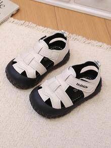 新款婴儿凉鞋，幼儿休闲运动凉鞋 - 米色 - 查看 12