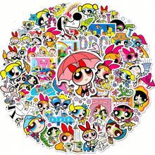 50pcs Bright Film Waterproof Cartoon Stickers, Luggage Stickers, Phone Case Decals, Cute Stickers - Multicolor - View 10