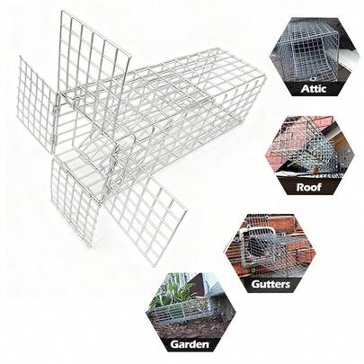 1pc Humane One-Way Deterrent Device, Suitable For Attics, Gardens, Drains, Designed To Prevent Rodent Entry
