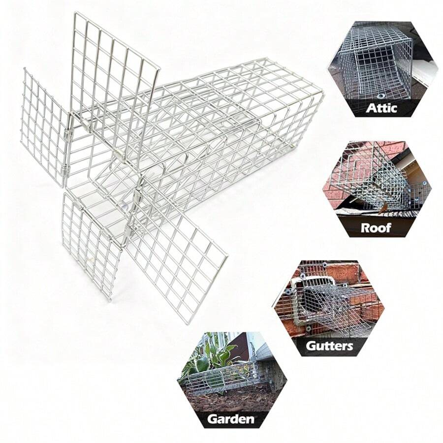 1pc Humane One-Way Deterrent Device, Suitable For Attics, Gardens, Drains, Designed To Prevent Rodent Entry - 1pcs - View 1