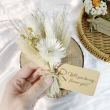 1pc Mixed Artificial Mini Flower Bouquet, Handmade Bohemian Style Artificial Flowers, Durable Artificial Small Flower Bouquet, For Home Tabletop Decor, Bridal Shower Gifts, Gift Wrapping, DIY Crafts, Wedding Decoration - Multicolor - View 10