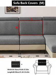 1 tấm bọc ghế sofa co giãn, dày dặn, ấm áp, chống trượt, phủ kín toàn bộ ghế sofa, bọc ghế sofa đa năng 4 mùa, tấm bảo vệ ghế sofa bằng vải, có thể giặt máy, thân thiện với thú cưng, phù hợp với phòng ngủ, văn phòng, phòng khách và ghế sofa hình chữ L, ghế 1/2/3/4 chỗ ngồi. - Màu xám đen - Xem 15