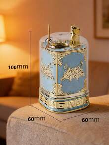 1pc Trending High-End Automatic Pop-Up Toothpick Holder, Suitable For Home, Living Room And Dining Room, European Style Creative Toothpick Storage Box - White - View 17