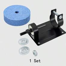 Bộ dụng cụ đánh bóng nhỏ gọn dùng trong gia đình, bao gồm giá đỡ kim loại và bánh mài, thích hợp sử dụng trong gia đình, công nghiệp, xây dựng, đáp ứng nhu cầu đánh bóng của các hộ gia đình. - A - Xem 7