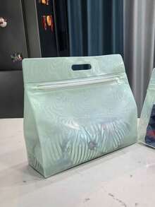 1/2/4pcs Reusable Transparent Waterproof Swimming Storage Bag, With Handle, Thick PVC, Dry & Wet Separation Storage Bag, High Transparency, Sealed Waterproof Zipper Design, All-Round Waterproof And Moisture-Proof, Protect Swimming Gear, Clothes, Cosmetics - Multicolor - View 3
