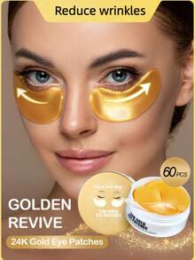 Mặt nạ mắt dạng gel dưỡng ẩm, giúp dưỡng ẩm, làm sáng và thư giãn vùng mắt, phù hợp cho da khô và có nếp nhăn, 1 cặp dùng một lần. - mặt nạ mắt - Xem 1