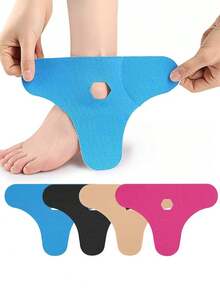 1pc Pre-Cut Colorful Ankle Muscle Tape, Sports Elastic Fixation Support Bandage, Kinesiology Taping - Multicolor - View 1