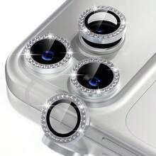 9D钻石镜头保护膜套装,兼容三星Galaxy S25 Edge、S24 FE、S25 Ultra、S25 Plus、A16、A26、A36、A56、A55、A15、A35、A25、A05、A05S、A24、A34、A14、A54、S24 Ultra、S24、S24 Plus、S22 Ultra、S23 Ultra、S23 Plus、S23和S16 Pro Max、S16、S16 Pro、S16 Plus、S15 Pro Max、S15、S14、S13、S12、S11 Pro - 銀色 - 查看 9