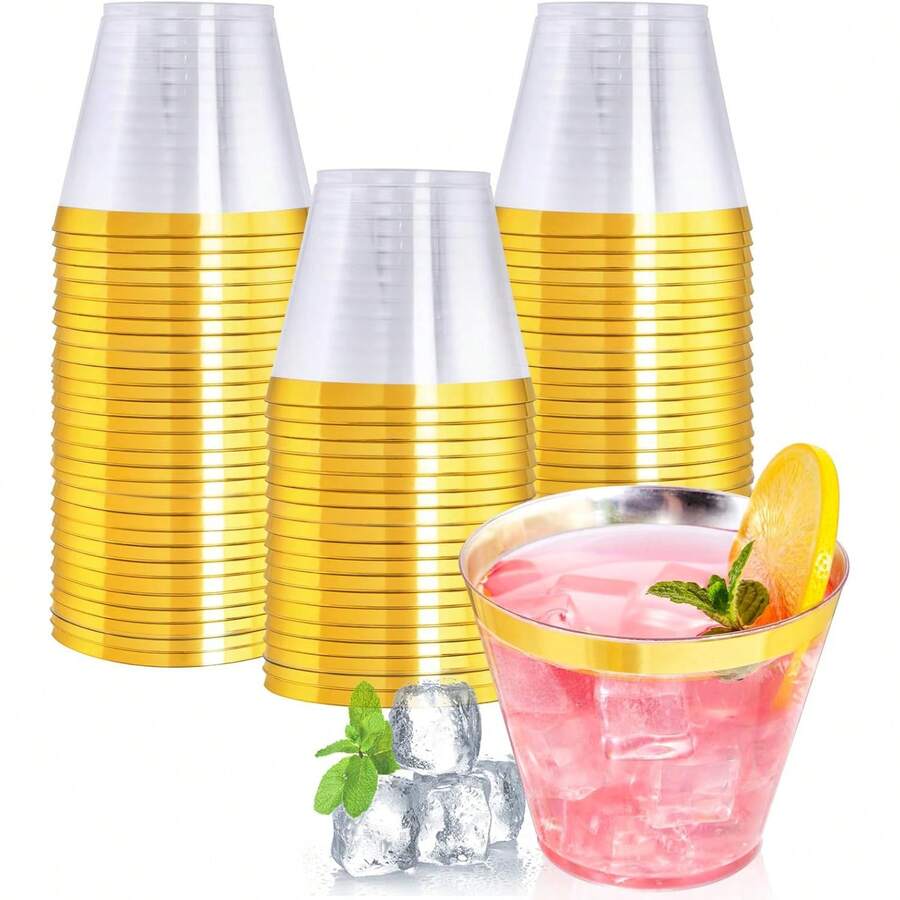 Bộ 10/20/25/50/100/200 chiếc ly sâm panh, ly rượu vang, ly cocktail, ly chúc mừng đám cưới, ly rượu tái sử dụng, lý tưởng cho năm mới, Giáng sinh, tiệc tùng, đám cưới, sinh nhật, ngày Valentine và các sự kiện lớn.