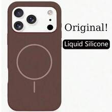 Luxury Magnetic Silicone Phone Case Glossy Fluorescent Liquid Silicone Phone Case Compatible With IPhone 17 Air 16 15 14 13 12 17 Pro Max Plus With Magnetic Soft Cover Spring Gift Birthday Anniversary Party - Mạn Nhạc Hồng - Xem 9
