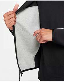 Nike Sportswear Tech Fleece Windrunner Hoodie Black/Dark Grey Heather/Black HV0949-011 - 彩色 - 查看 3