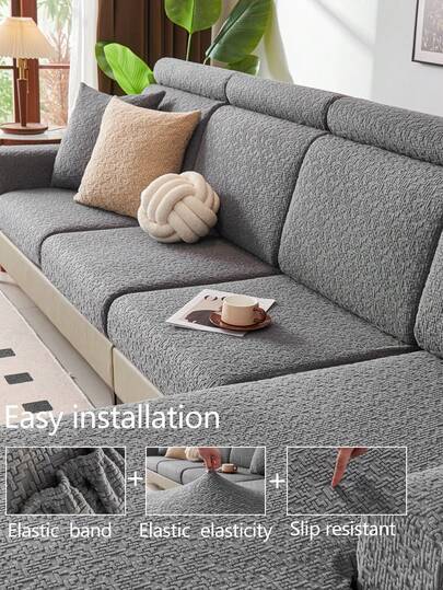 1 tấm bọc ghế sofa co giãn, dày dặn, ấm áp, chống trượt, phủ kín toàn bộ ghế sofa, bọc ghế sofa đa năng 4 mùa, tấm bảo vệ ghế sofa bằng vải, có thể giặt máy, thân thiện với thú cưng, phù hợp với phòng ngủ, văn phòng, phòng khách và ghế sofa hình chữ L, ghế 1/2/3/4 chỗ ngồi.