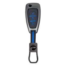 Vỏ bọc chìa khóa điều khiển từ xa ô tô 3 nút bằng hợp kim kẽm và silicon cho Ranger C-Max S-Max Focus MK3 Galaxy Mondeo Transit Tourneo Custom - A - Xem 9
