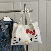 SANRIO 1/Piece Leopard Print Handbag - Comfortable Retro Style For All Seasons, Lightweight Adjustable Shoulder Strap, Coffee Colored Polyester Fiber, Multiple Colors To Choose From, Charming Animal Patterns, Suitable For Daily Use And Outdoor Activities, Valentine's Day, Weddings, Travel Accessories, Birthday Gifts, Holiday Parties - View 9