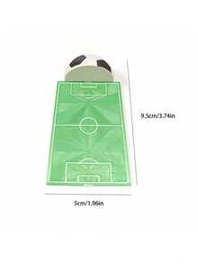 1 pieza Marcador de libros con tema de fútbol - Marcador 3D - Clip con campo de fútbol, adecuado para libros, lectores electrónicos y cuadernos, con clip divisor, aplicable para estantería y decoración de escritorio. Recuerdos, regalos de fiestas temáticas, regalos escolares, regalos de papelería de oficina. - Ver 10
